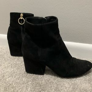Topshop Black Zip-up Boots/Booties